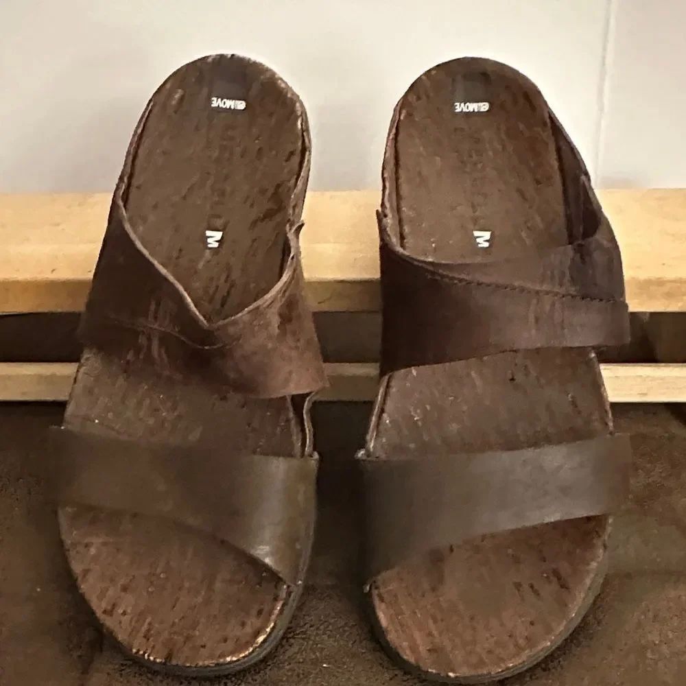 Merrell Brown/Burgundy 2 strap Leather Footwear